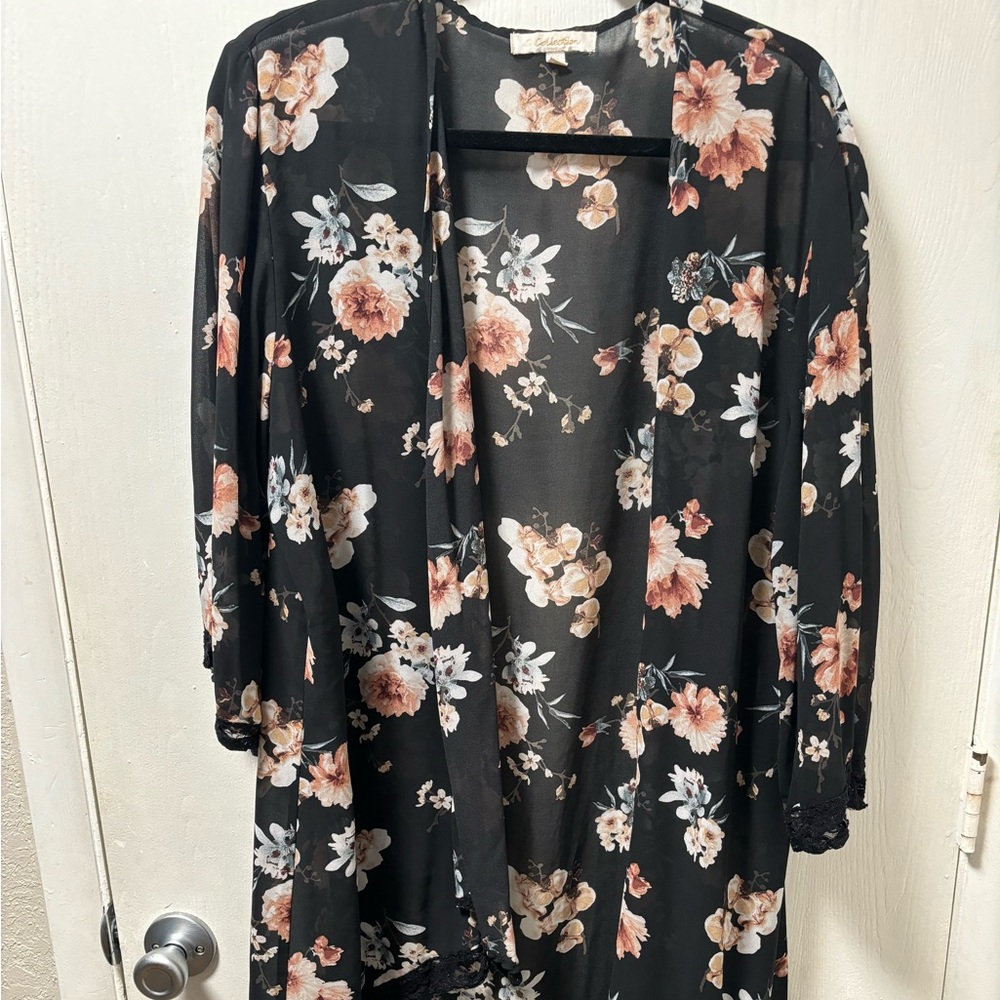 Swim cover up floral